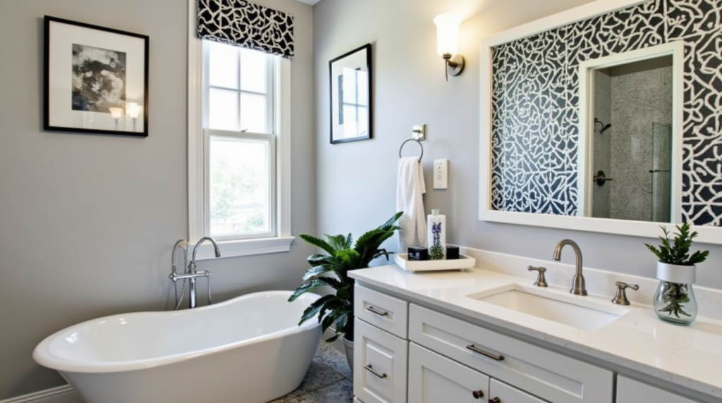 black and white decor